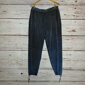 NWT Suzie Kondi Unisex Track Pants in Adriatic Velour Sz L